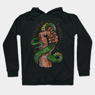 Caught Snake Tattoo Hoodie